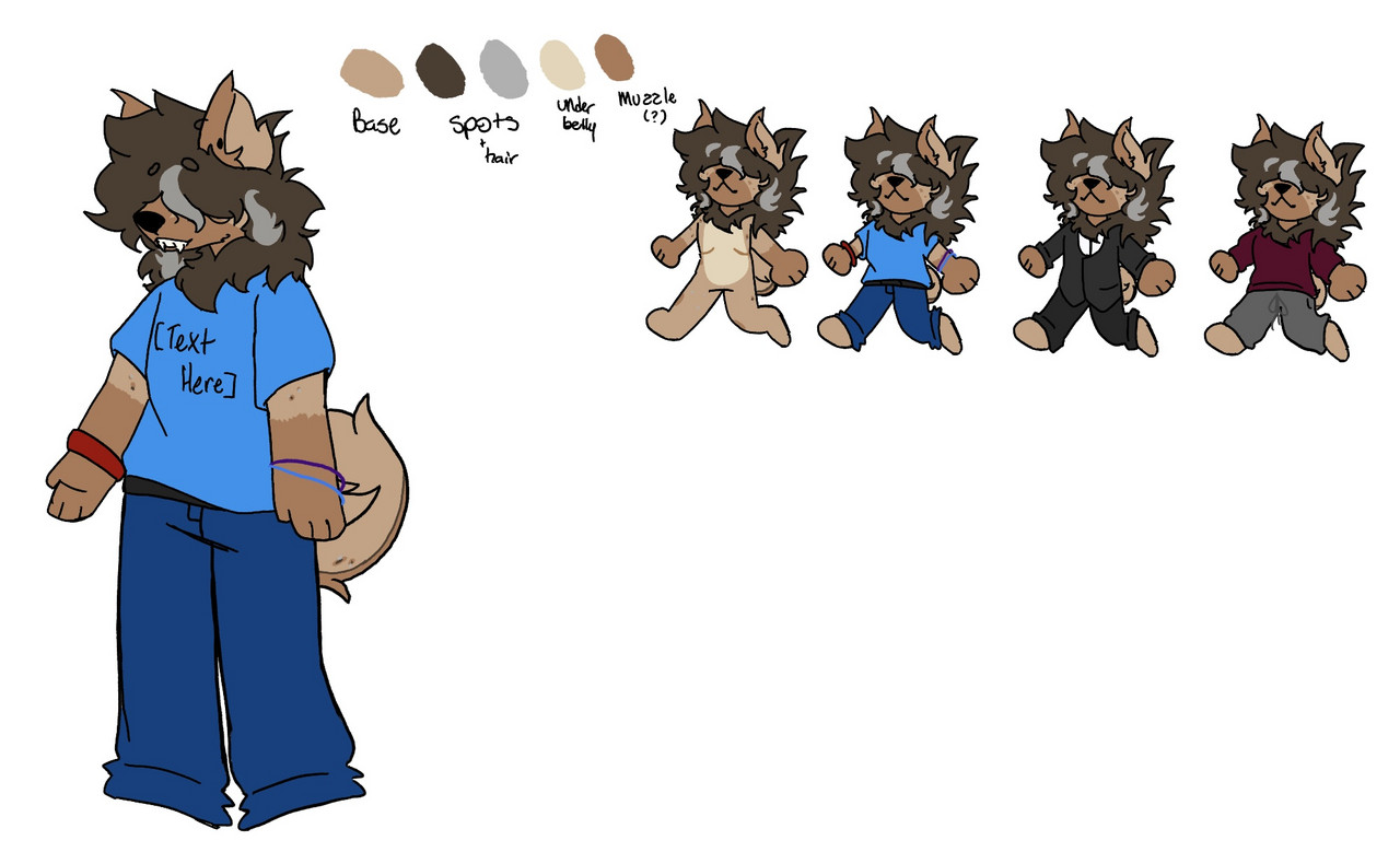 test fursona design, a hyena